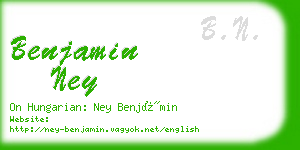 benjamin ney business card